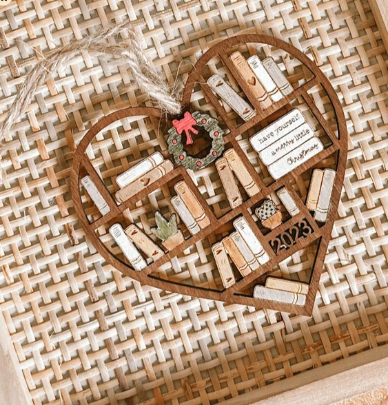 Heart Bookcase Ornament